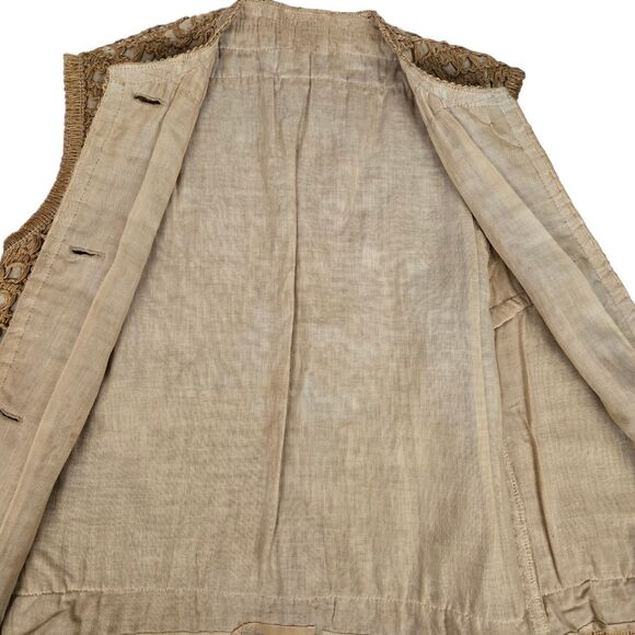 Vtg 60s I Magnin Bill Atkinson Glen of Michigan Twine Top Sz S Boho Cottagecore - Picture 8 of 16